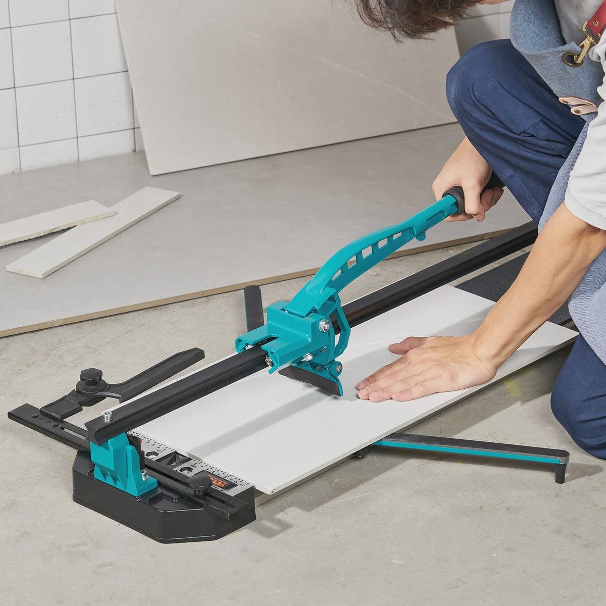 Professionele Handmatige Tegelzaag met Laserpositionering en Ondersteunende Voeten