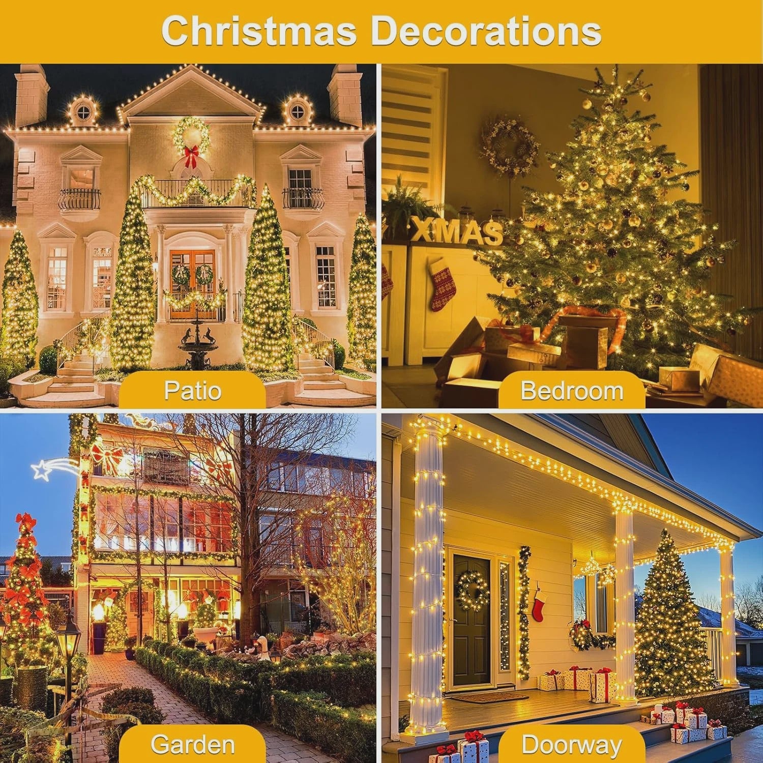 400 LED Kerstboomverlichting Warm Wit - 8 Modi - Buiten & Binnen - Sprookjeslichtjes