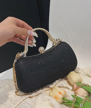 Glitter Avondtasje met Diamant Effect - Chique Clutch & Schoudertas