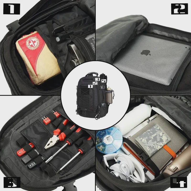 60L Militaire Tactische Rugzak - Molle Assault Rucksack voor Outdoor, Reizen, Wandelen & Jagen
