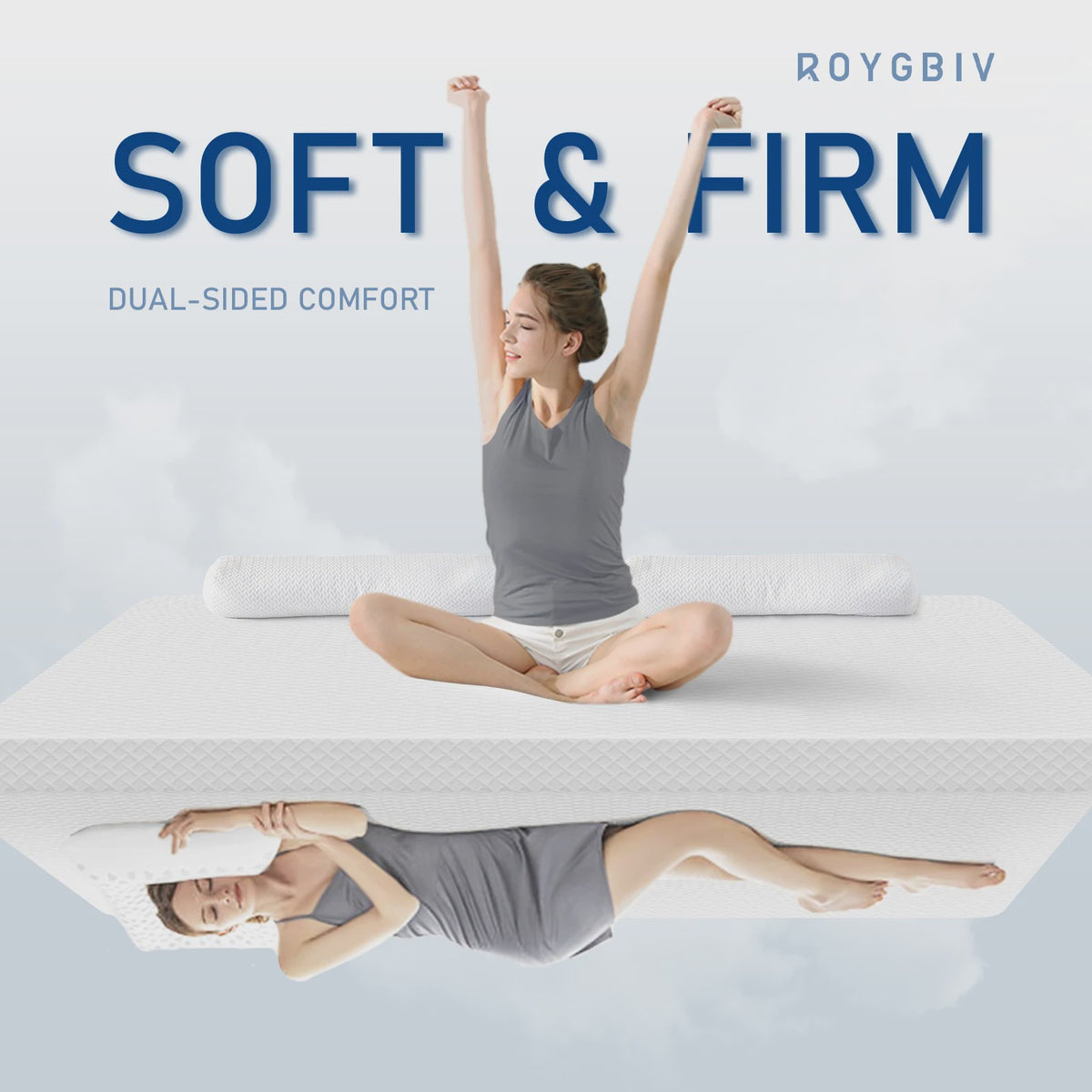 7CM Gel Matras Topper H2 - 80x200cm - Comfort & Drukverlaging