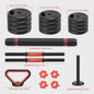 GartistGO 3-in-1 Verstelbare Dumbbell & Barbell Set 20kg - Krachttraining Thuis