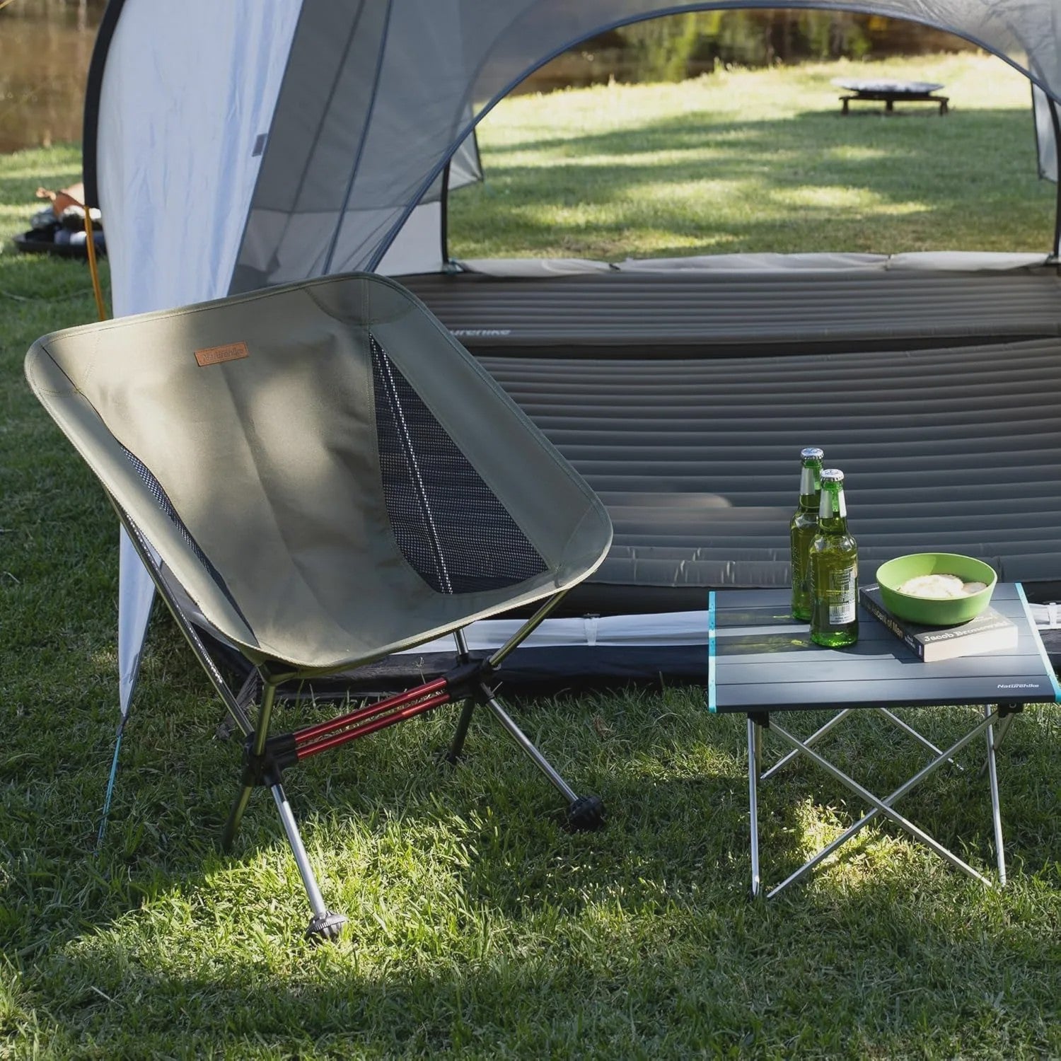 Naturehike Ultralichte Campingstoel - Draagbaar, Opvouwbaar & Stabiel (120kg)