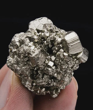 Natuurlijke Peru Pyriet Kristal Cluster - Uniek Mineraal voor Huisdecoratie & Energie