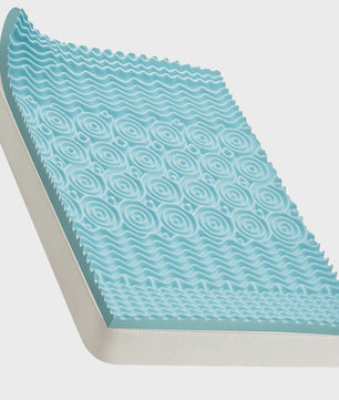 Luxe Traagschuim Matras Topper - 5-Zone Ergonomische Ondersteuning & Koel Comfort