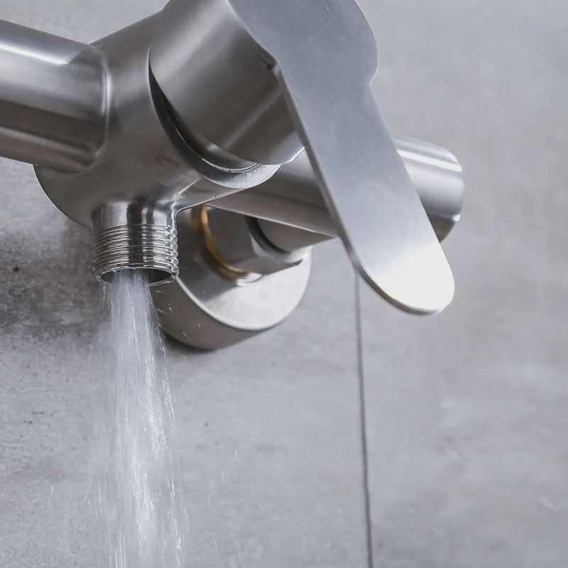 Douchekraan RVS - Thermostatisch Mengkraan met Regenfunctie & Dubbele Uitloop