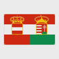 Historische Hongarije Vlag 90x150cm (1920-1946)