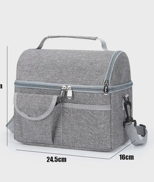 Herbruikbare Geïsoleerde Lunchtas - Thermisch, Waterdicht & 8L Capaciteit voor Mannen en Vrouwen