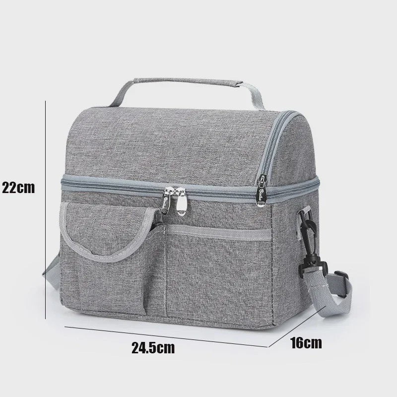 Herbruikbare Geïsoleerde Lunchtas - Thermisch, Waterdicht & 8L Capaciteit voor Mannen en Vrouwen