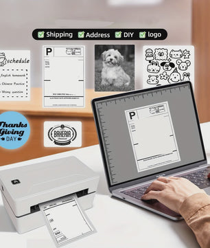 Marklife D100 Thermische Labelprinter: Print Verzending, Barcode & Bedanklabels Vanaf PC/Smartphone
