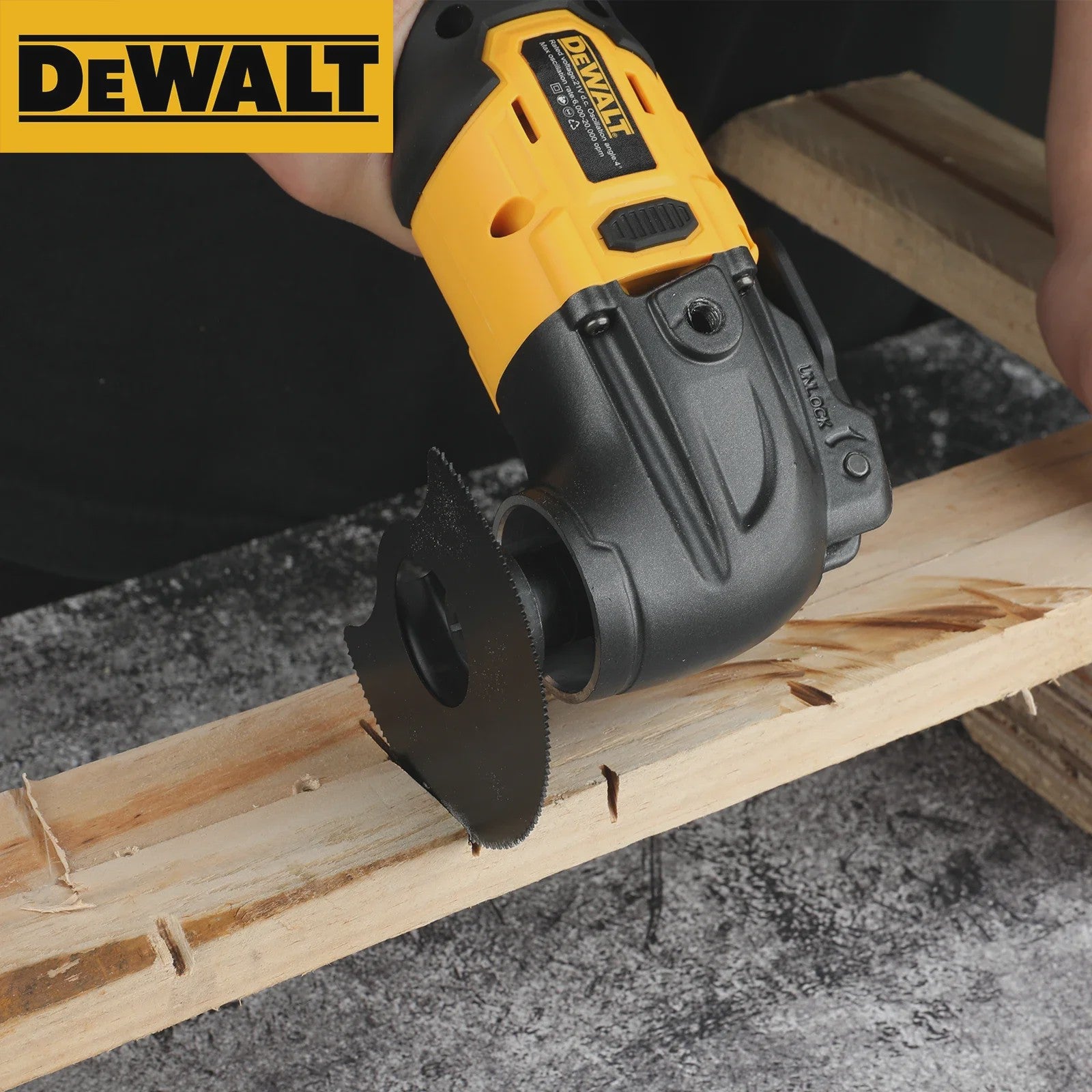 DeWALT Brushless Multitool: Snelwissel, Snoerloos voor Zagen, Schuren, Frezen