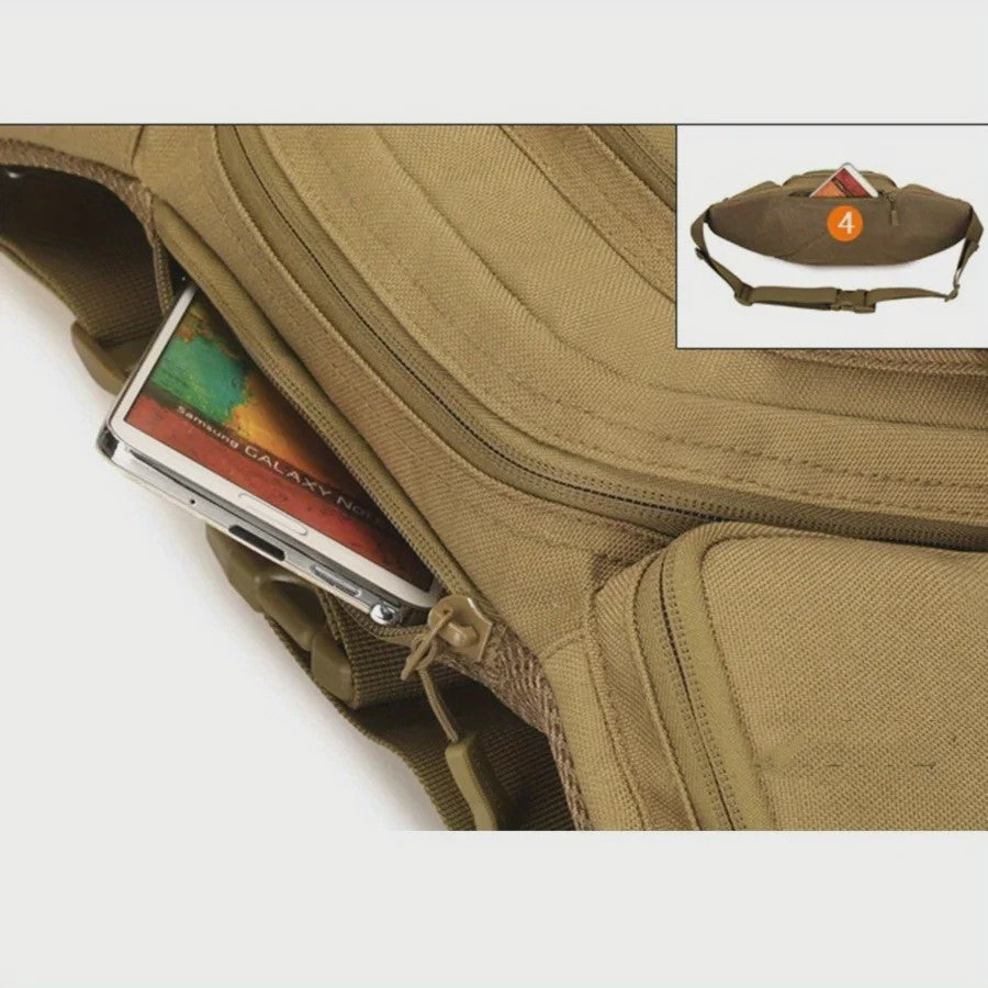 Tactische Heuptas - Militair Nylon Bum Bag voor Heren | Outdoor & Sport