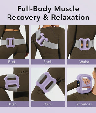Elektrische Fascia Ring Massager met Band - 3 Modi, 5 Snelheden voor Spierontspanning & Lichaamsvorming