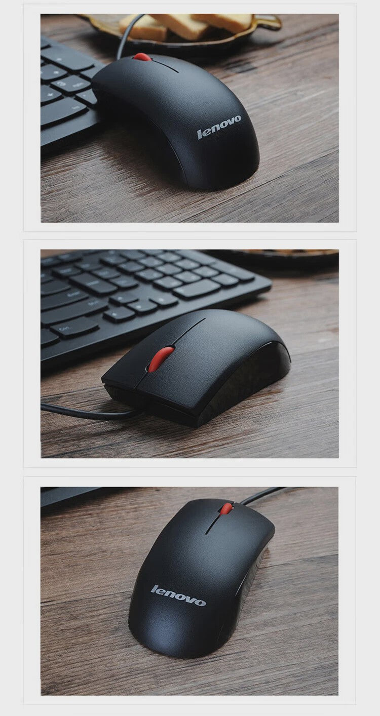 Lenovo PS/2 Bedrade Keyboard en Muis Combo - Waterdicht & Ergonomisch
