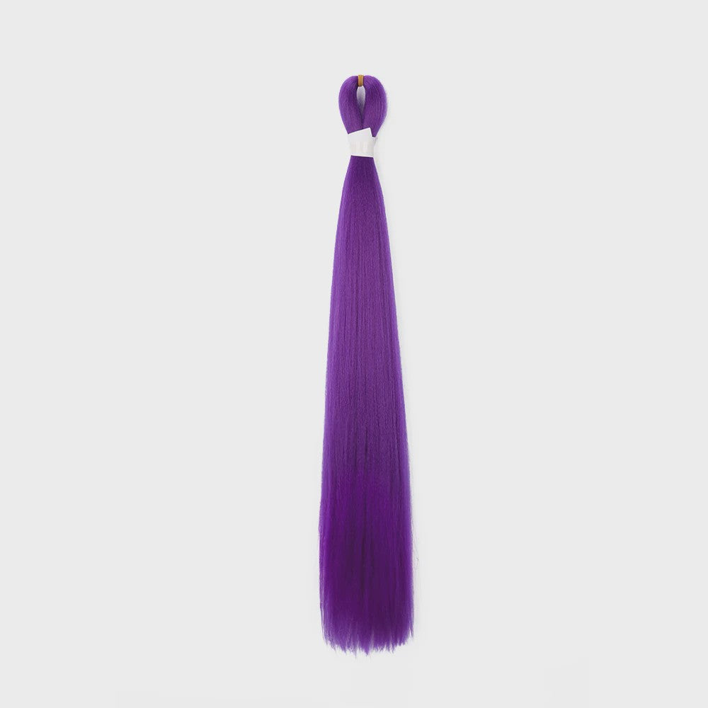 2x Paarse Jumbo Braids Haarverlenging - 26 Inch Synthetisch Yaki Vlecht Haar