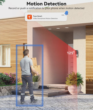 TMEZON 4-Draads Video Intercom Systeem met 7" HD Touchscreen & Tuya App
