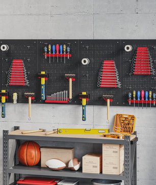4-delige Metalen Pegboard Organizer Set met Haken en Beugels voor Gereedschap