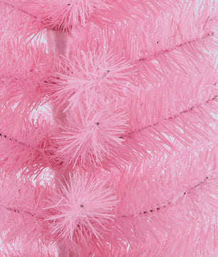 Kerstboom 60cm PVC - Decoratieve Mini Kerstboom voor Bureau of Tafel (Groen, Roze, Wit Sneeuw)
