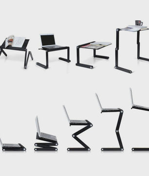 Verstelbare Laptoptafel 360° Draaibaar - Ideaal voor Bed, Bank & Bureau