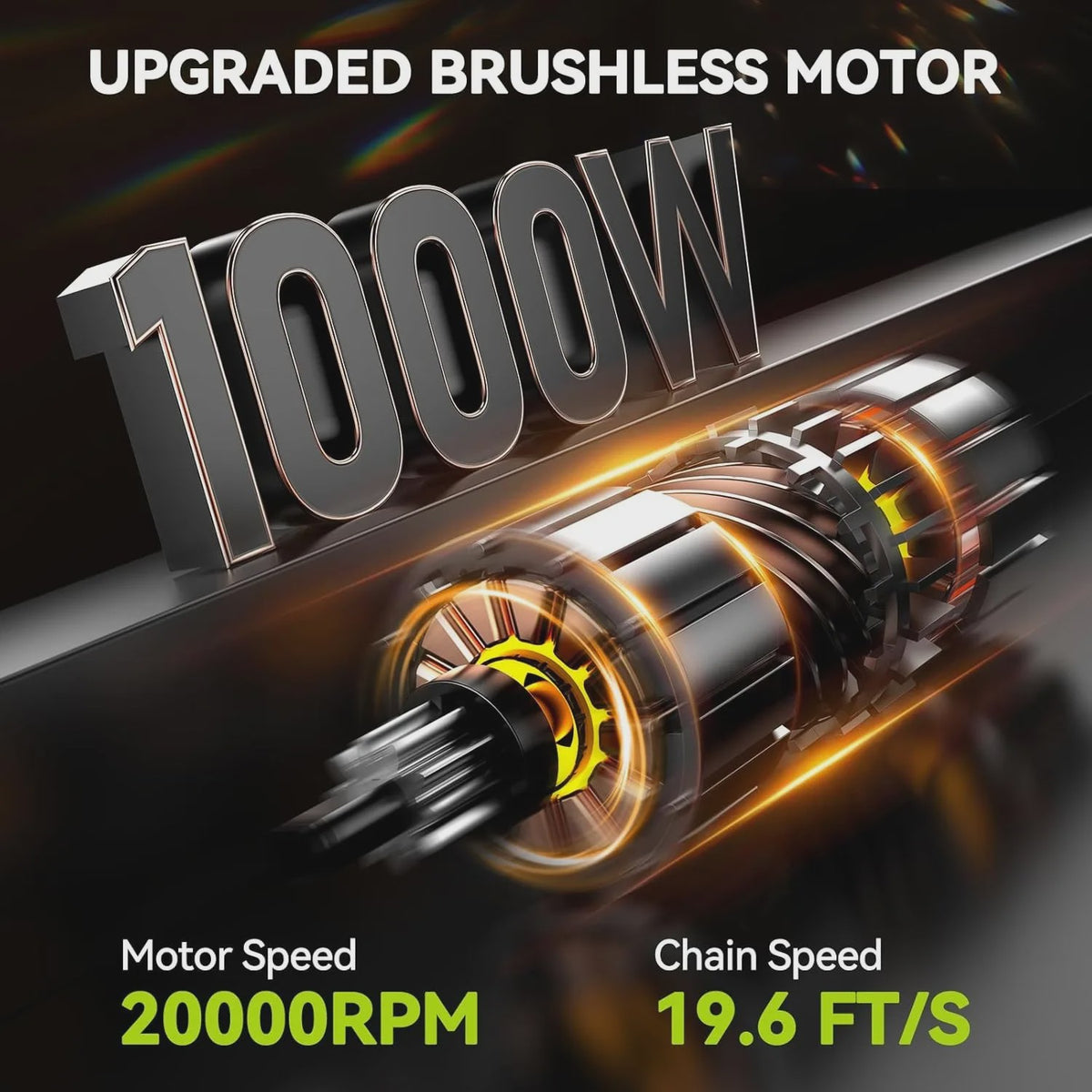 Supstable 6" Snoerloze Kettingzaag Paalzaag - Krachtige Brushless Motor, Makita Accu Compatibel
