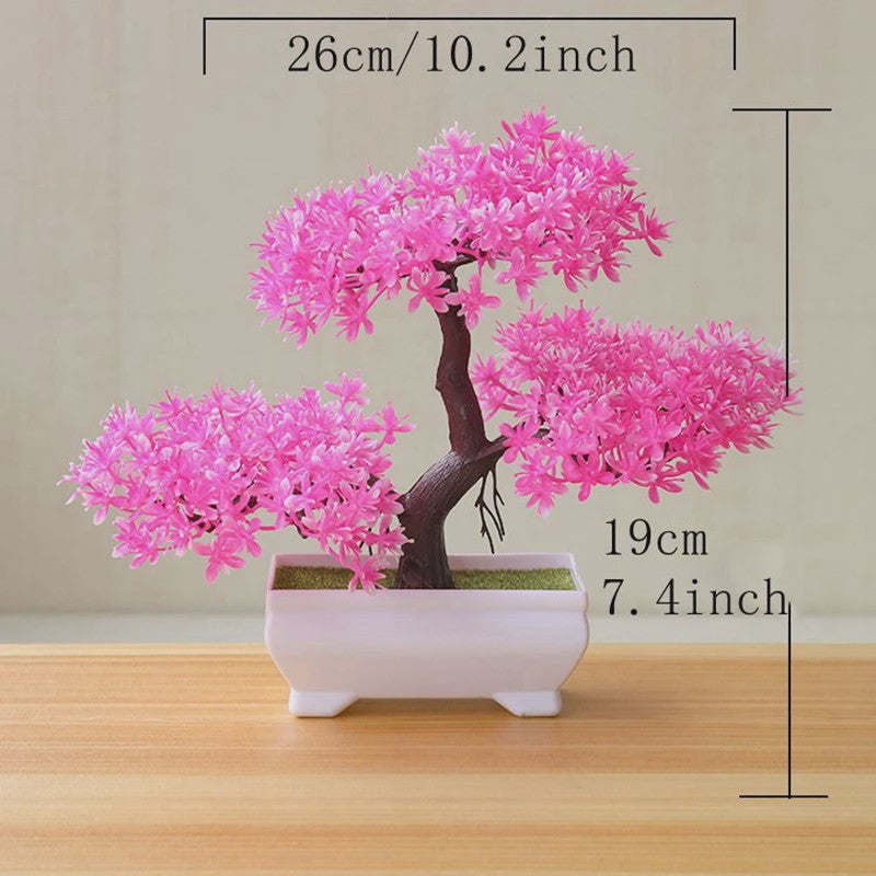 Kunst Bonsai Boom Potplant - Decoratieve Kunstplant voor Huis, Kantoor & Tuin