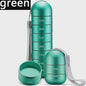 Waterdichte Pillendoos 7 Dagen - Aluminium Pillenhouder met Sleutelhanger