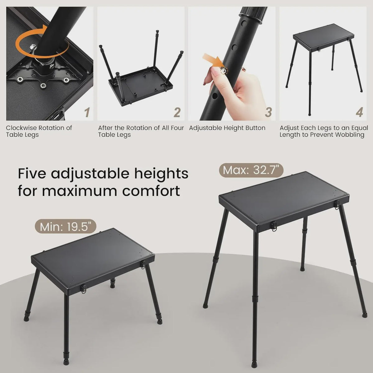 Mobiele Manicure Tafel met 5 Lades & Make-up Trolley - Inklapbaar Werkstation op Wielen