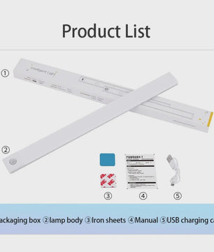 Draadloze LED Lamp met Bewegingssensor - USB Oplaadbaar voor Kast, Keuken & Slaapkamer