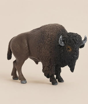 Realistische Bison Beeldje - Gedetailleerd en Handgeschilderd