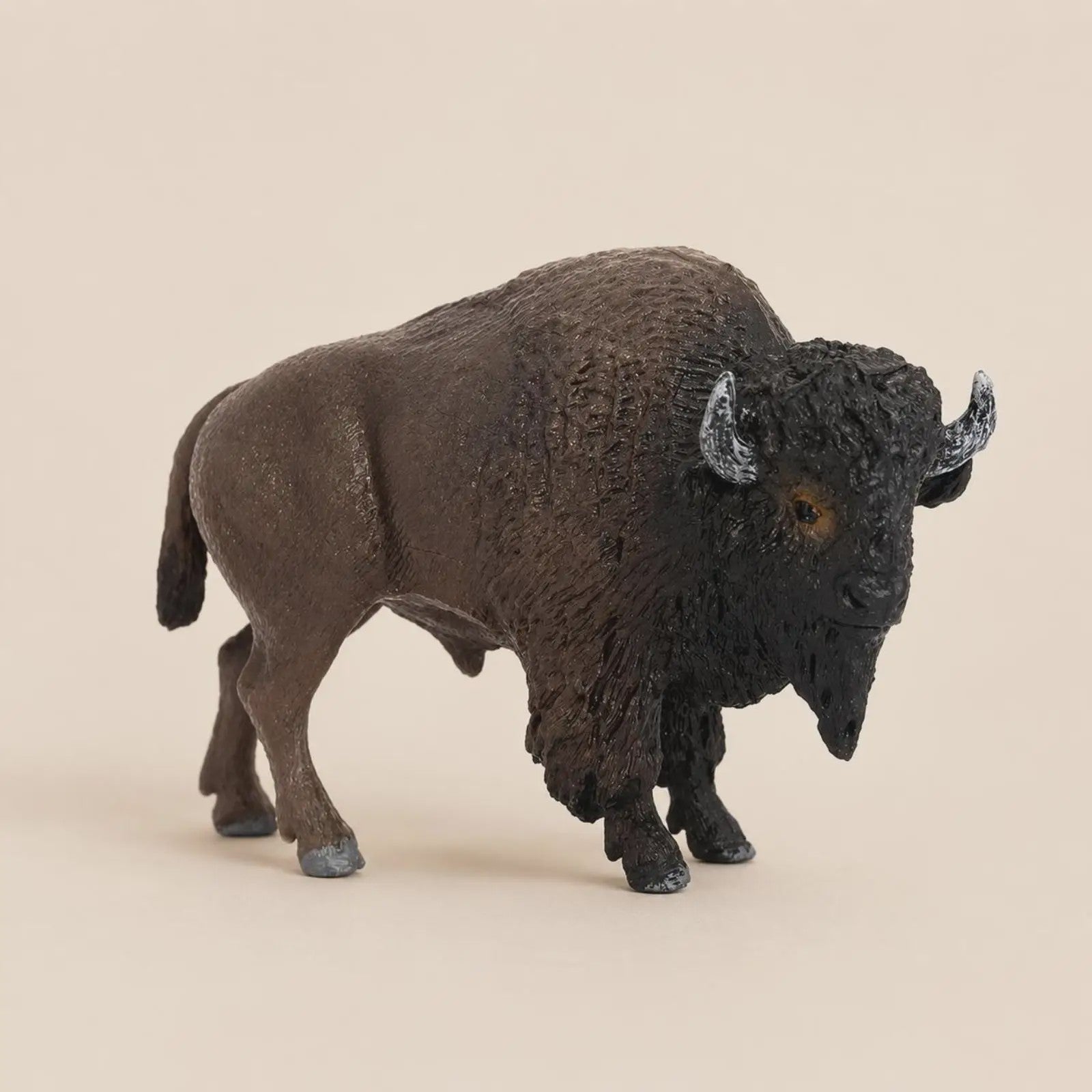 Realistische Bison Beeldje - Gedetailleerd en Handgeschilderd