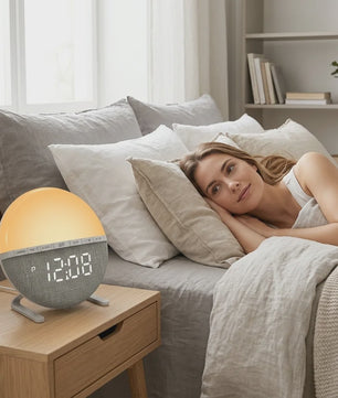 Sunrise Wekker met Wake-up Light, Nachtlamp en Sfeervolle Zonsopgang Simulatie
