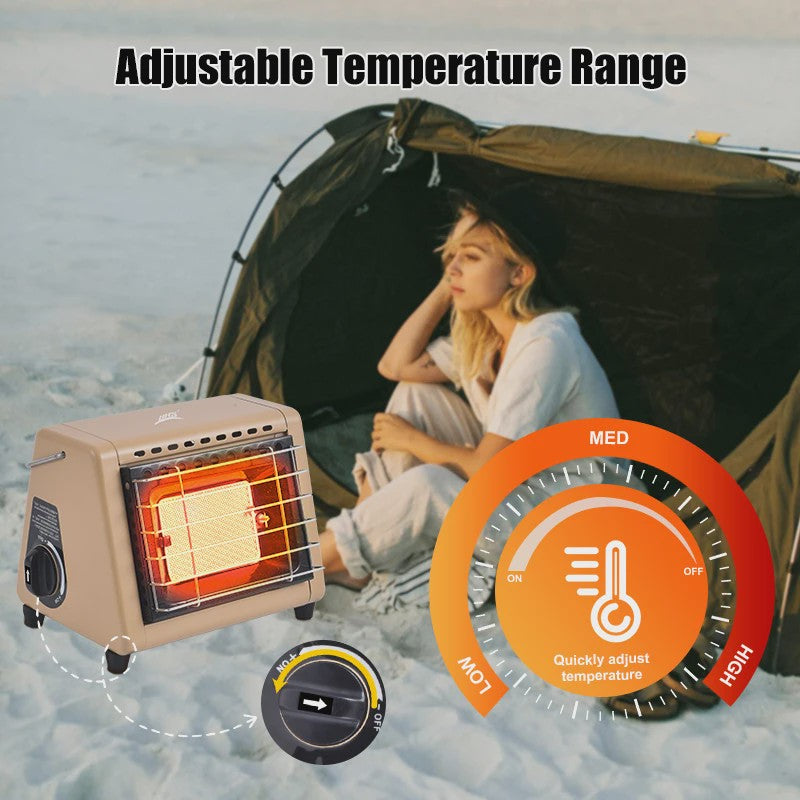 BRS-H23 Draagbare Tentkachel 1500W - Infrarood Verwarmer voor Camping & Buiten