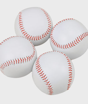 Set van 12 Baseball Softbal Trainingsballen - 9 Inch, Handgemaakt, Hard & Zacht