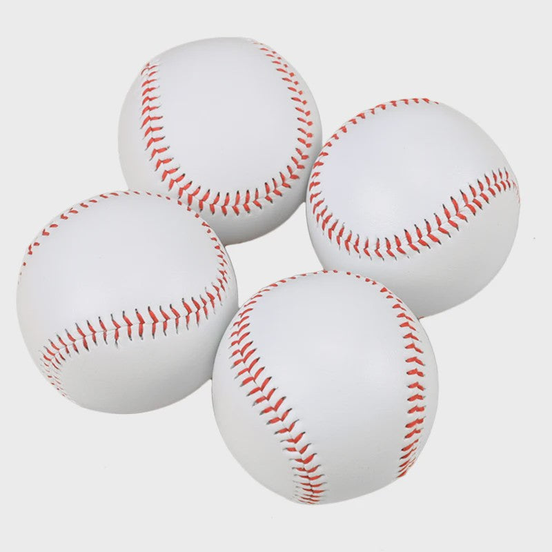 Set van 12 Baseball Softbal Trainingsballen - 9 Inch, Handgemaakt, Hard & Zacht