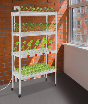 Draagbare Hydroponische Kweekset - 108 Plantplaatsen met Waterpomp & Timer