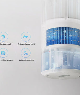 MIJIA Mist-Free Luchtbevochtiger 3 (400) - 4L Tank, 400ml/u, 19u Werking, Stil (32dB)