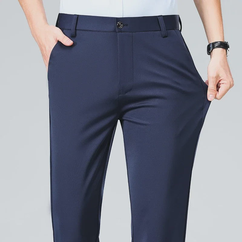 Heren Broek: Elastisch, Sneldrogend & Stijlvol voor Lente/Zomer Zakelijk Casual