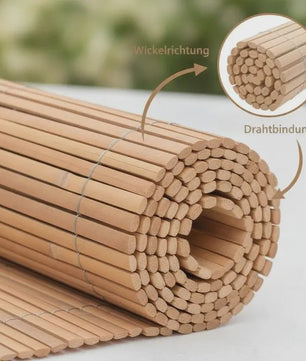 Premium Bamboe Tuinscherm 100x600cm - Natuurlijk en Duurzaam