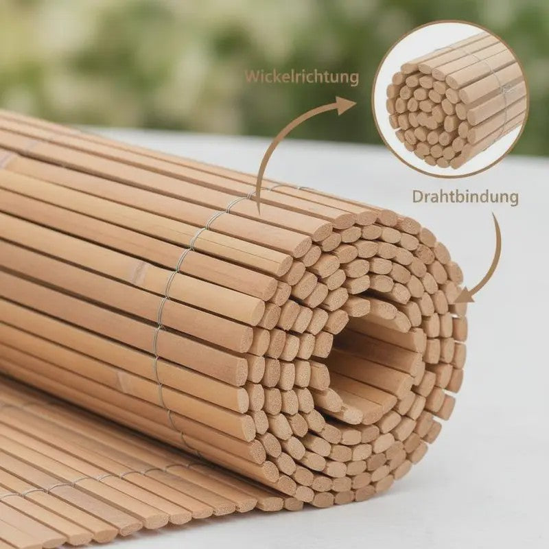 Premium Bamboe Tuinscherm 100x600cm - Natuurlijk en Duurzaam