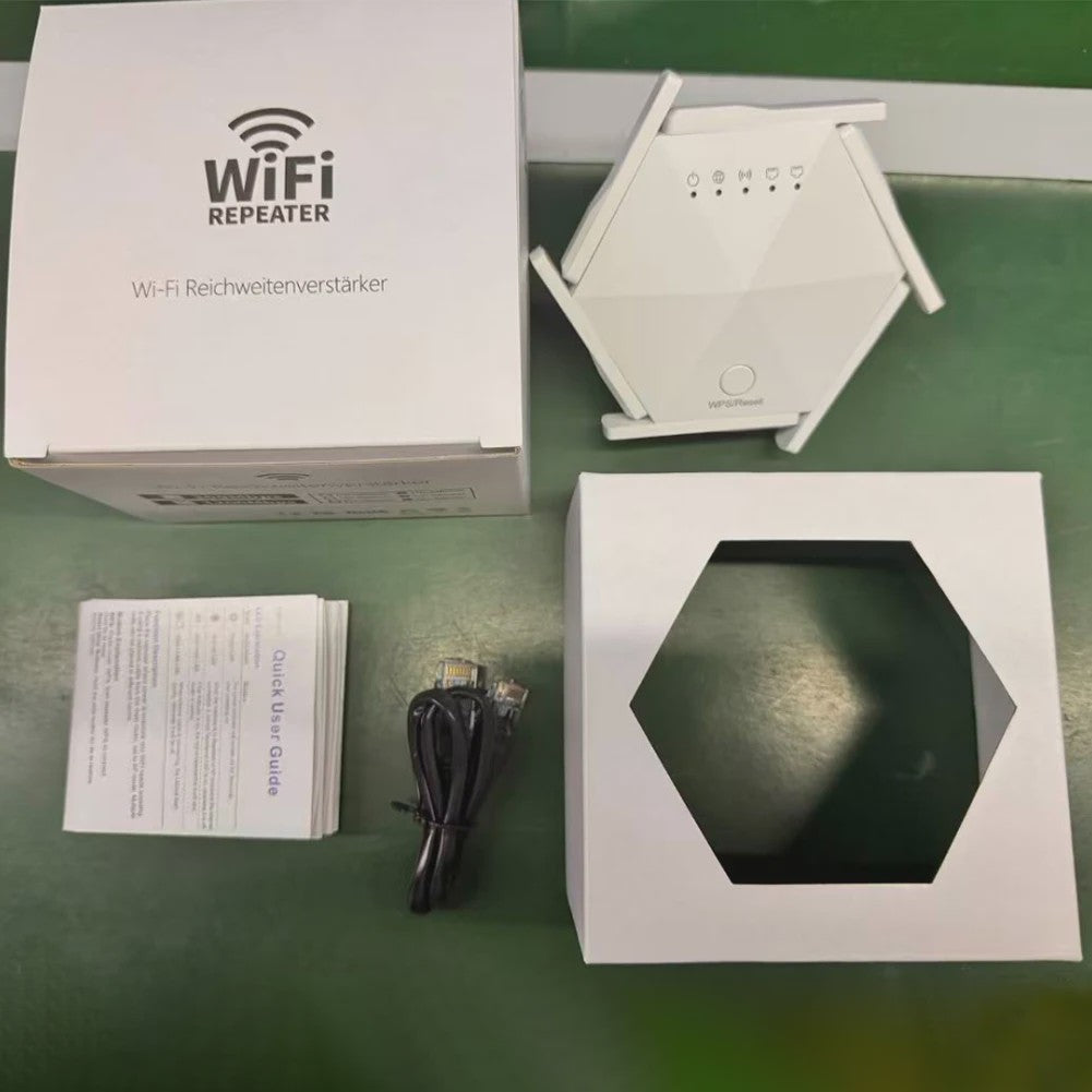 1200Mbps WiFi Repeater met 6 Antennes: Krachtige Signaalversterker voor Snel Internet