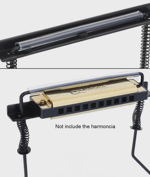 Universele Harmonica Nekhouder - Verstelbare Mondorgel Stand voor 10-Gats Mondharmonica