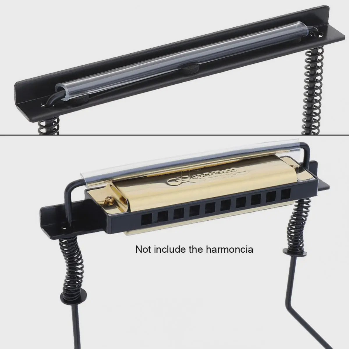 Universele Harmonica Nekhouder - Verstelbare Mondorgel Stand voor 10-Gats Mondharmonica