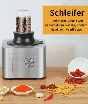 11-in-1 Keukenmachine 1100W met 3.2L Kom & 1.5L Blender - Compact Zilver