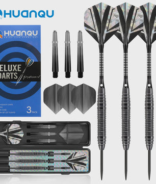 Professionele Dartset 20g met Opbergdoos en Extra Accessoires - Zwart, Rood, Blauw