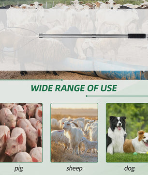 RVS Vangstok voor Varkens en Dieren - Uitschuifbaar met Lus - Efficiënt en Gebruiksvriendelijk