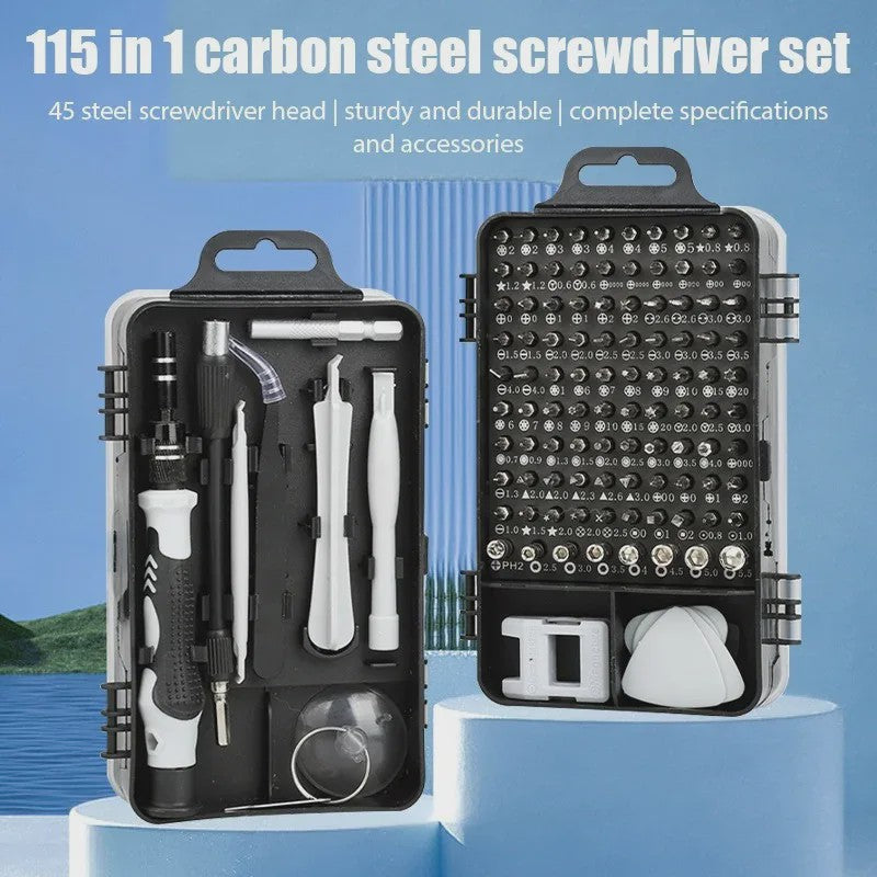 115-delige Precisie Schroevendraaierset: Magnetisch, Elektronica Reparatie & DIY Gereedschap