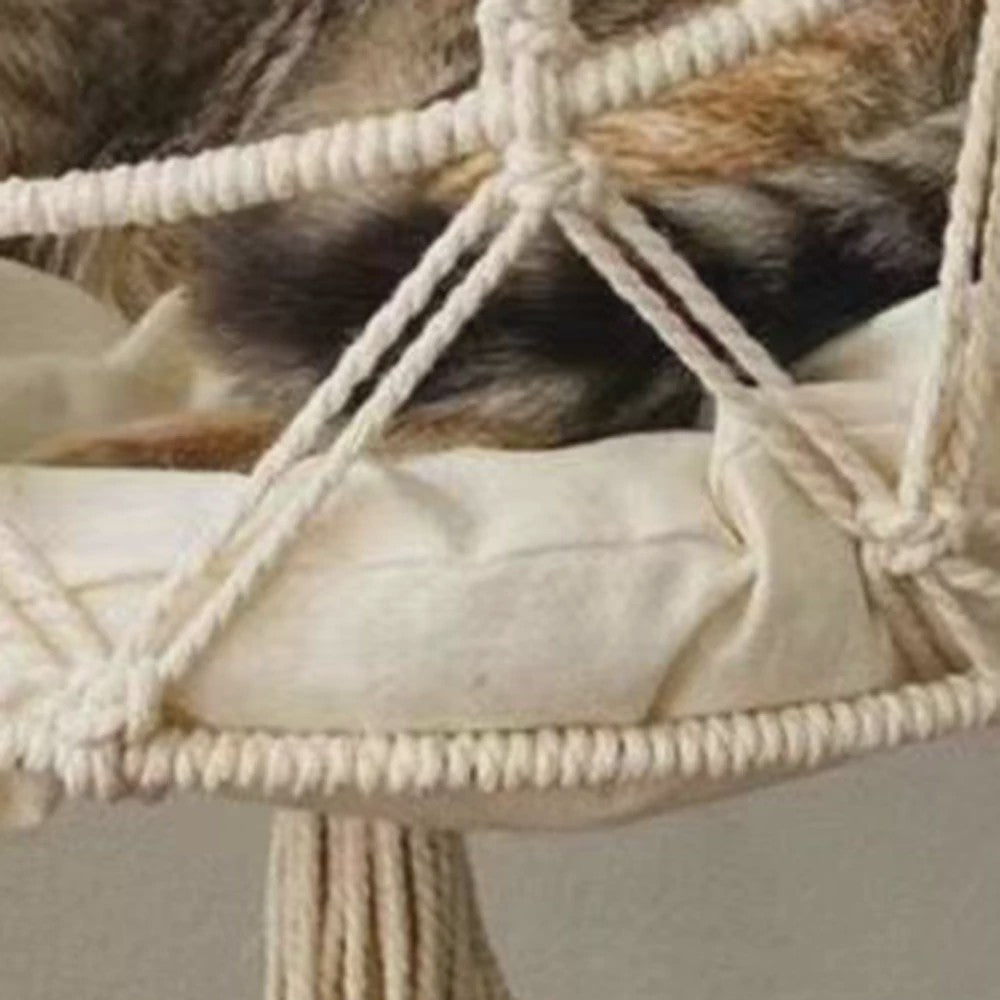Handgeweven Macramé Kattenhangmat - Boho Stijl Hangend Kattenbed