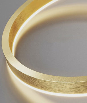 Luxe Ring Plafondlamp - Moderne LED Hanglamp voor Trappenhuis & Woonkamer