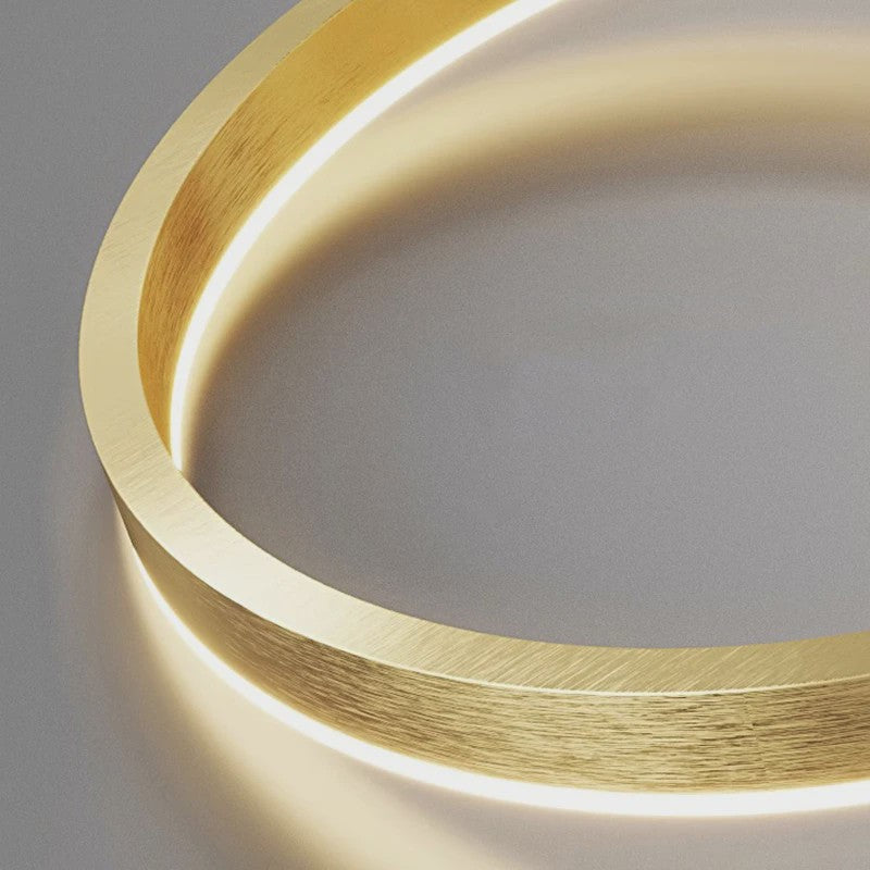 Luxe Ring Plafondlamp - Moderne LED Hanglamp voor Trappenhuis & Woonkamer