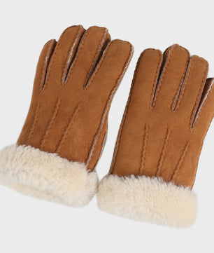 Luxe Unisex Lammy Voering Leren Handschoenen - Handgemaakt & Warm
